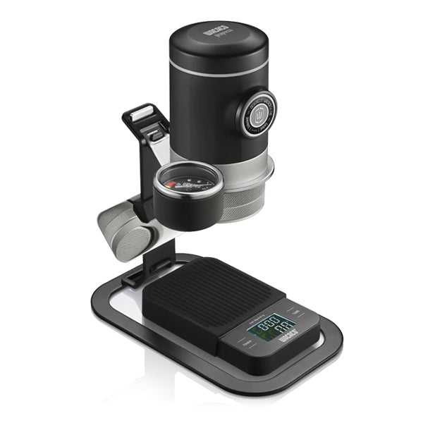 Wacaco Picopresso Portable Espresso Maker with Pressure Gauge - Handheld Manual Coffee Machine for Camping, Travel & Home Use