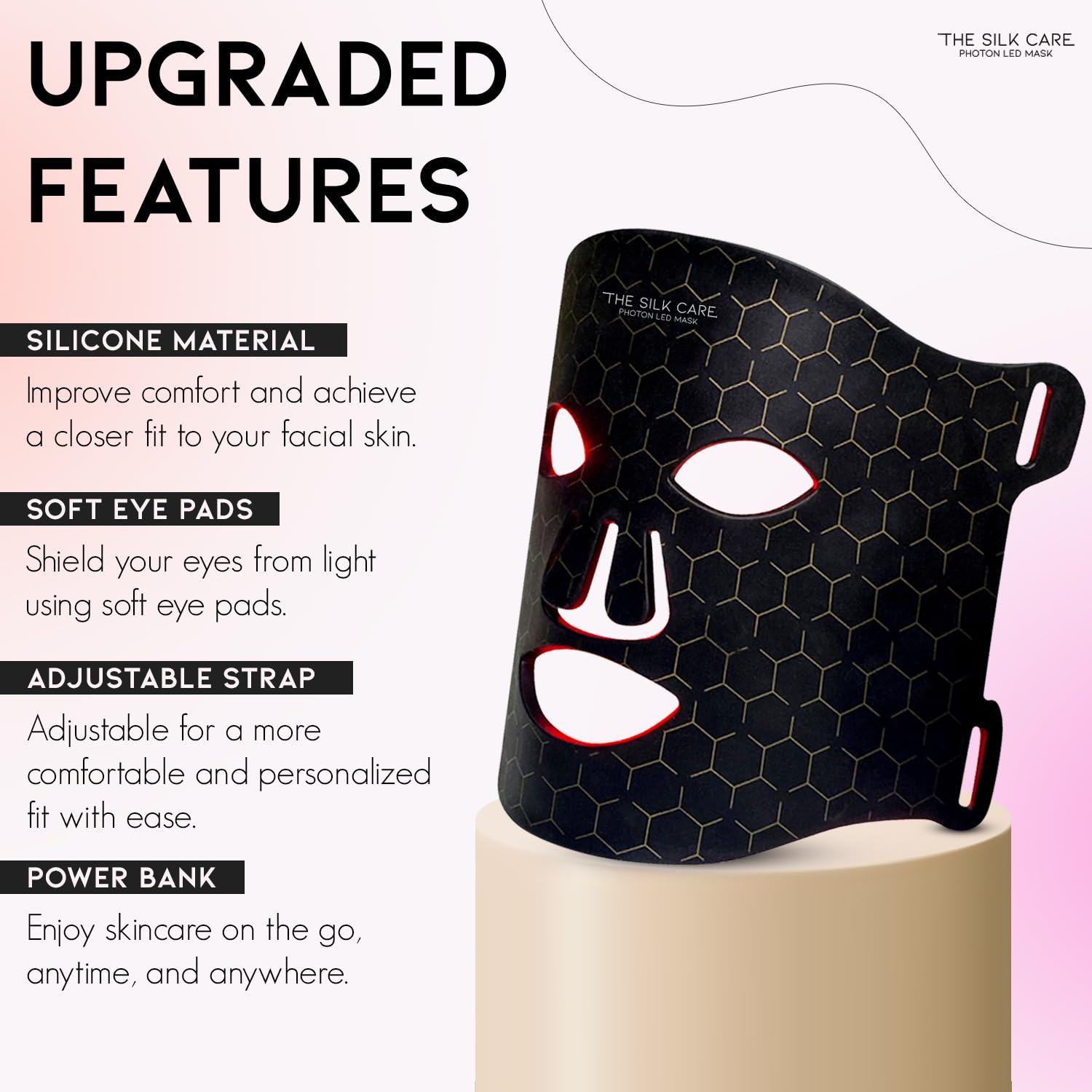 Red Light Therapy Mask for Face - 7 Color LED Light Therapy Device for Skin Rejuvenation & Anti-Aging | At-Home Spa Treatment for Wrinkles, Acne & Collagen Boost
