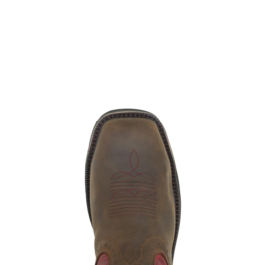 Waterproof Steel Toe Pull On Wellington Work Boots for Men - Rancher Met Guard Safety Shoes - Ideal for Farming, Construction & Outdoor Work