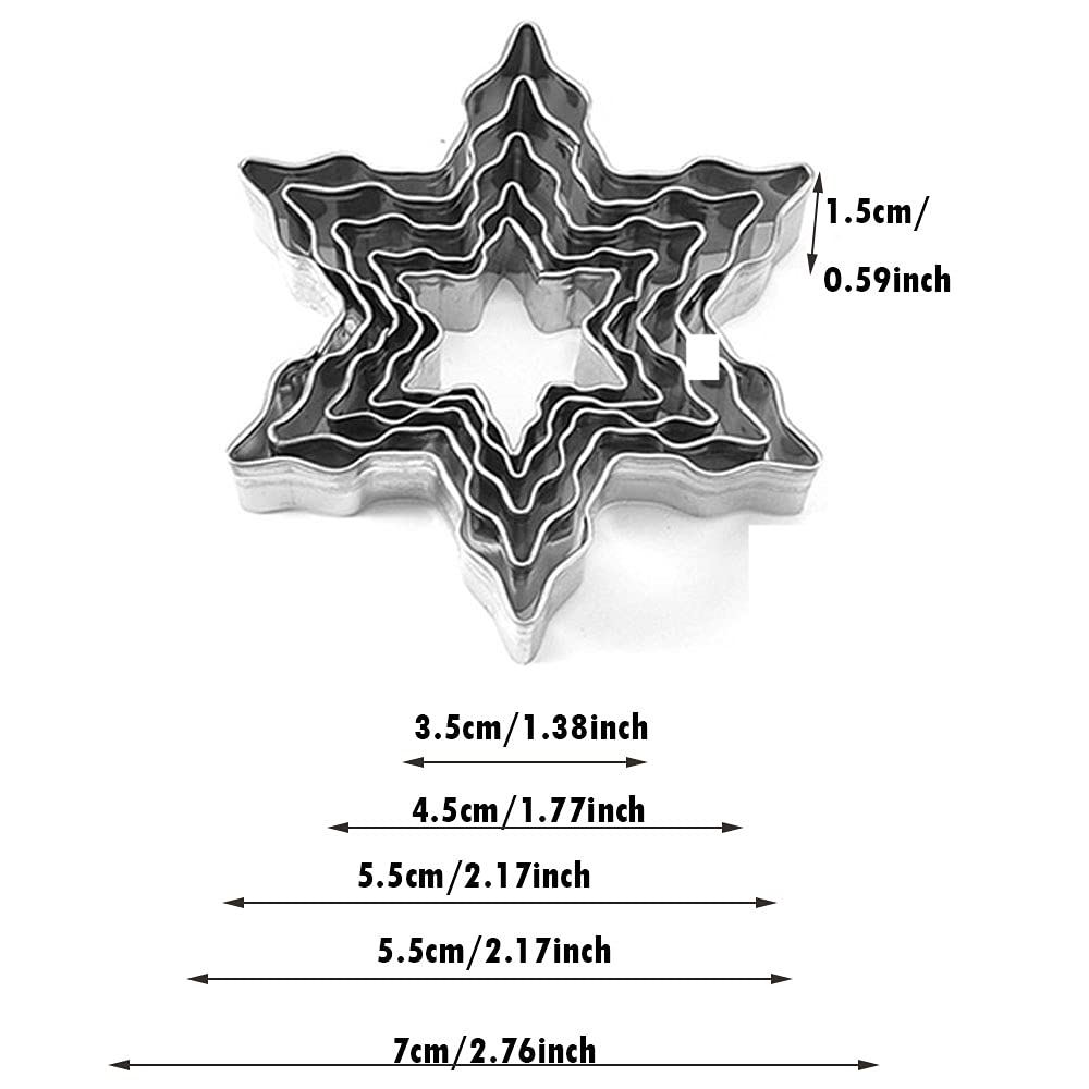 20PCS Stainless Steel Cookie Cutters Set - Christmas Tree, Snowflake, Star & Snowman Shapes for Baking, Biscuits & DIY Crafts | Perfect for Holiday Cookies, Home Baking & Gift Making