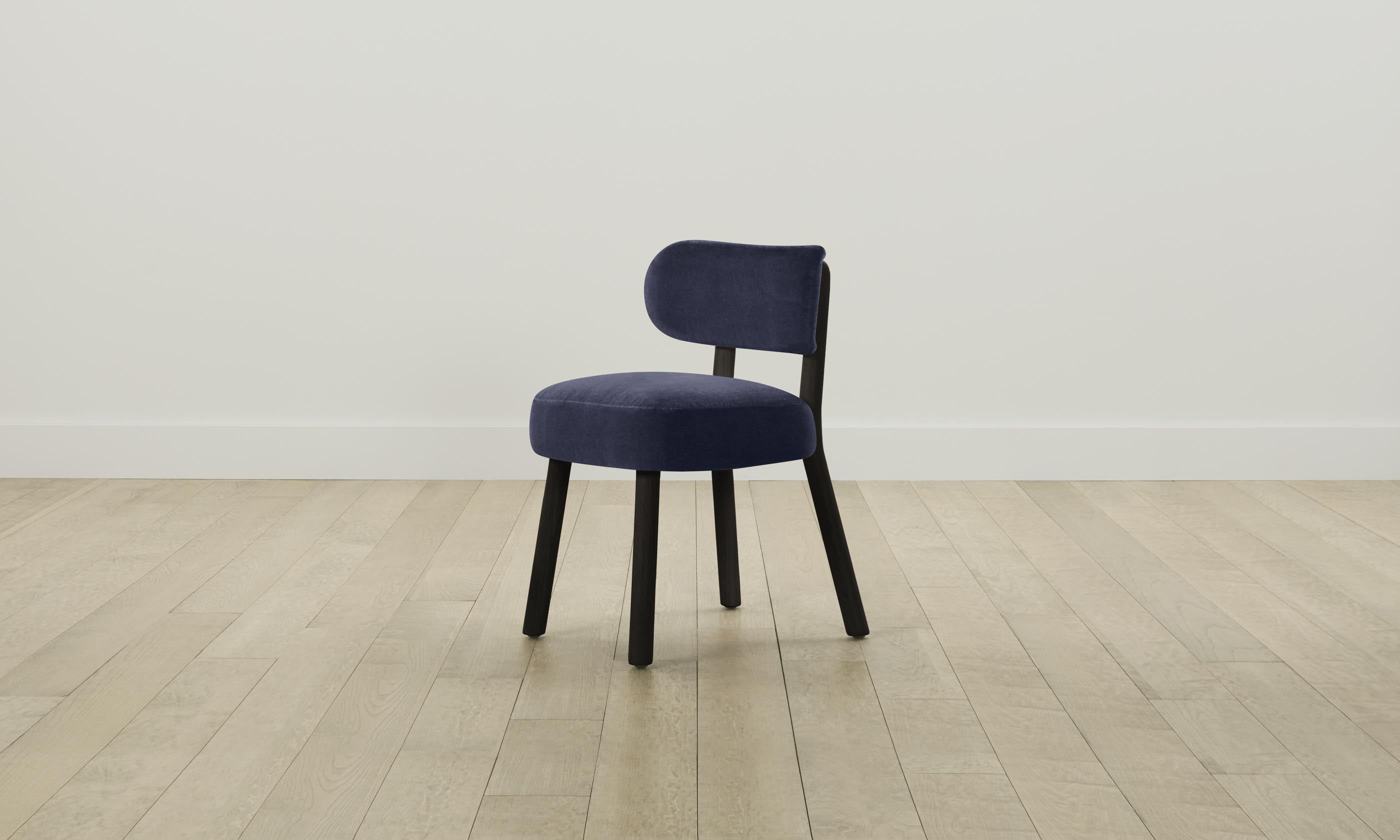 The Jane Dining Chair - Premium Performance Velvet in Midnight Blue for Elegant Dining Rooms & Home Decor