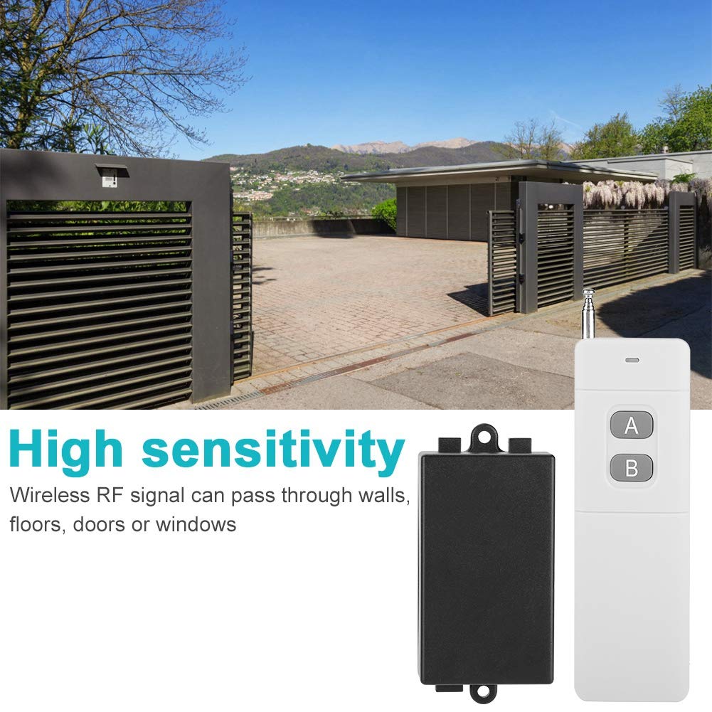 12V 2CH Wireless Remote Control Switch System with 3km Range - Transmitter & Receiver for Lights, TV, Motor, Fan, Camera | Home Automation & Smart Device Control