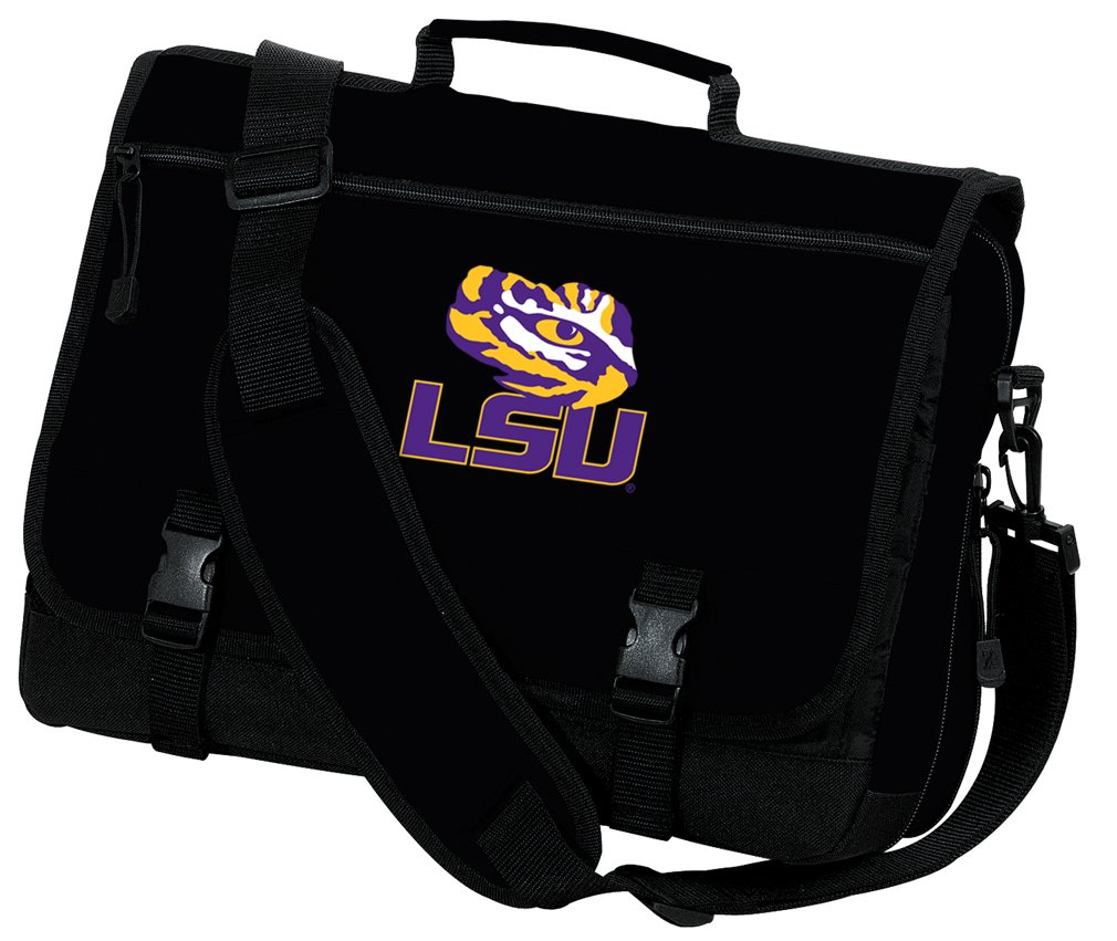 LSU Tigers Laptop Messenger Bag - Durable LSU Computer Briefcase for Work, School & Travel