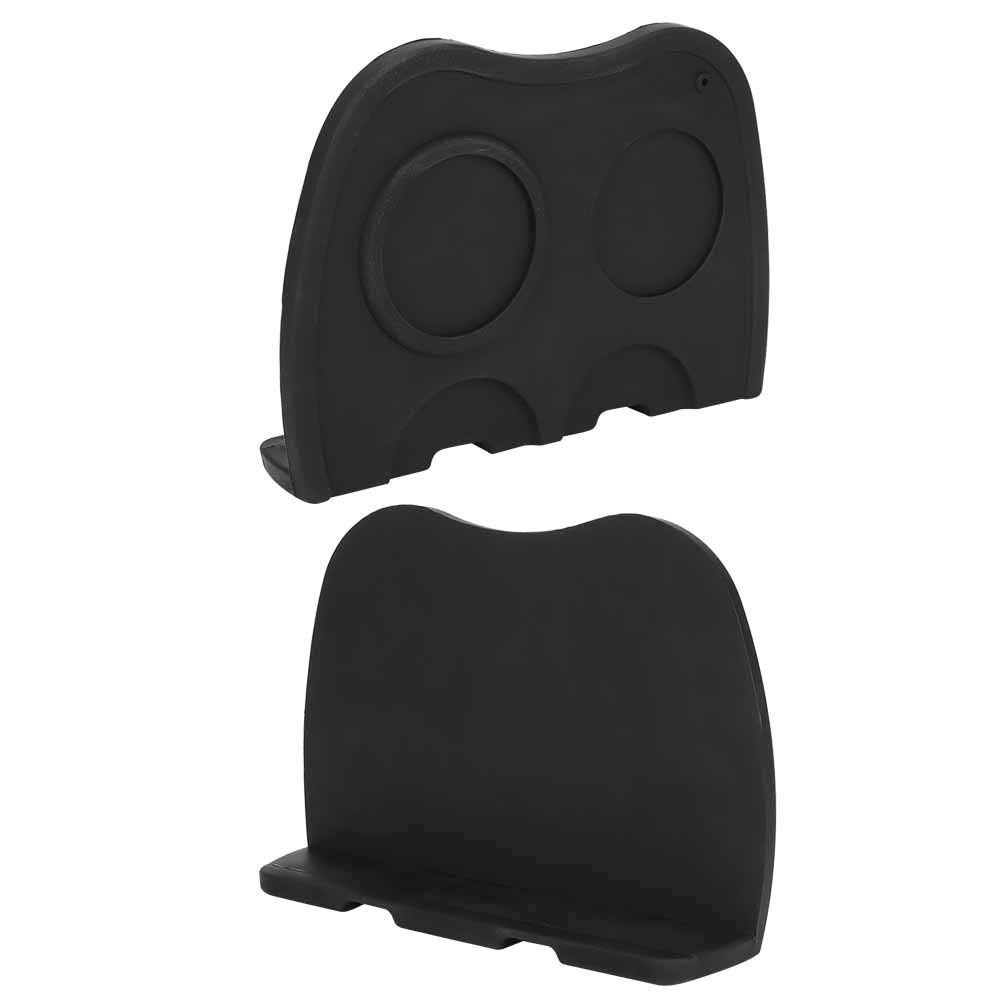 Premium Espresso Tamper with Tamping Station - Barista Coffee Tamper Mat for Professional Espresso Machines - Essential Coffee Accessories for Home & Cafe Use (Black) - Perfect for Coffee Shops, Kitchen Countertops & Barista Stations