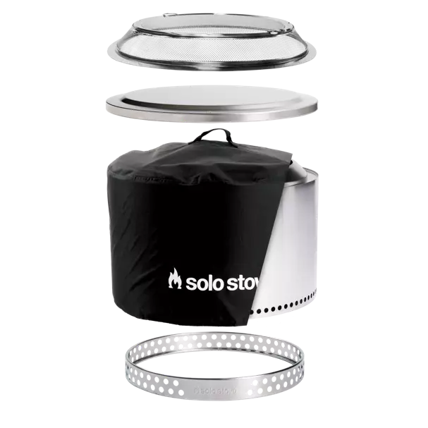 Solo Stove Yukon 2.0 Big Yard Bundle - Smokeless Fire Pit for Outdoor Camping, Backyard, Patio & Bonfire Gatherings