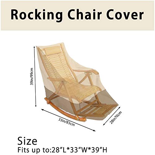 Waterproof 420D Polyester Outdoor Furniture Cover - Heavy Duty Chair Protector for Patio, Garden, and Poolside Use