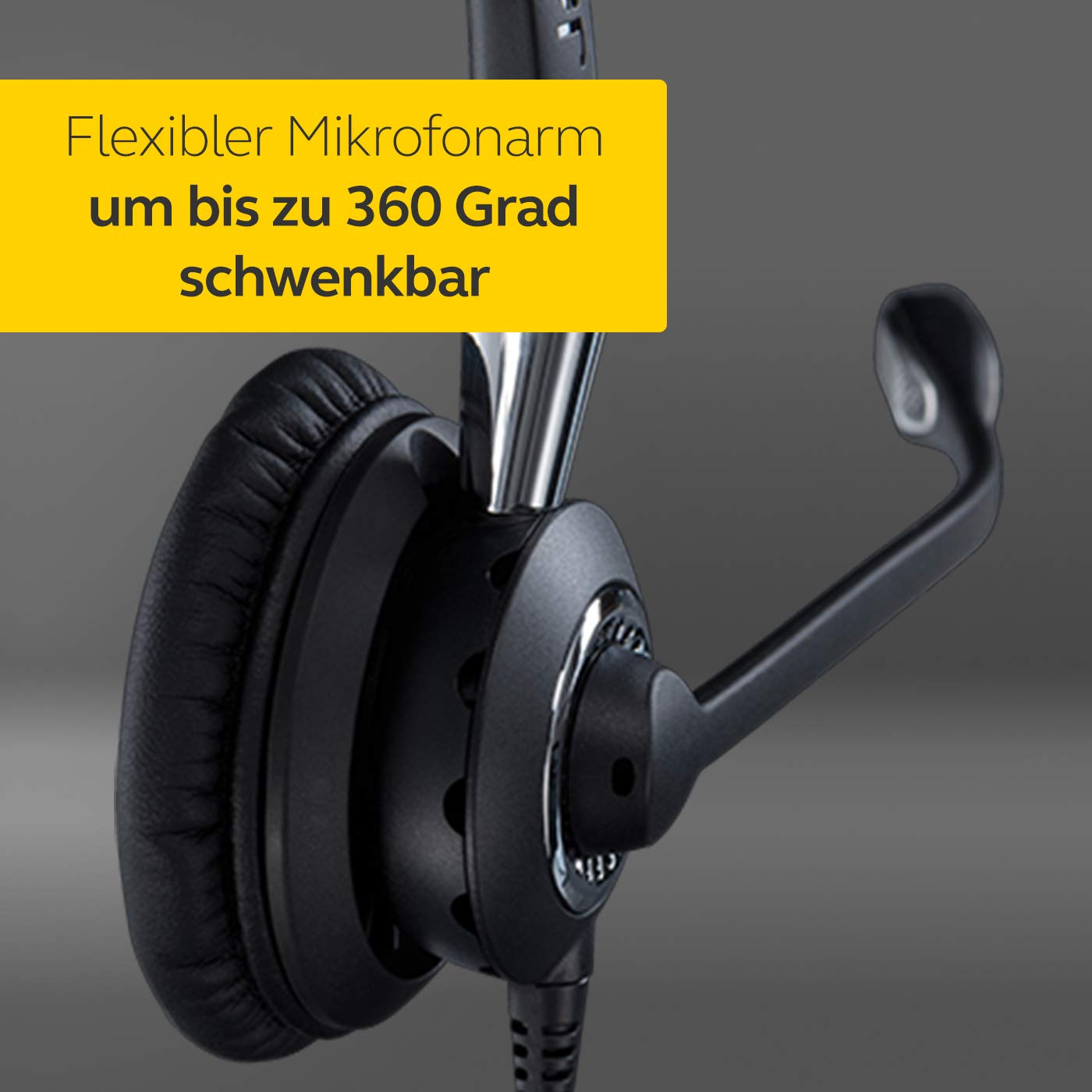 Jabra Biz 2400 II Duo USB Headset - Noise Cancelling Office Headphones for Clear Calls | Perfect for Remote Work, Call Centers & Business Communications