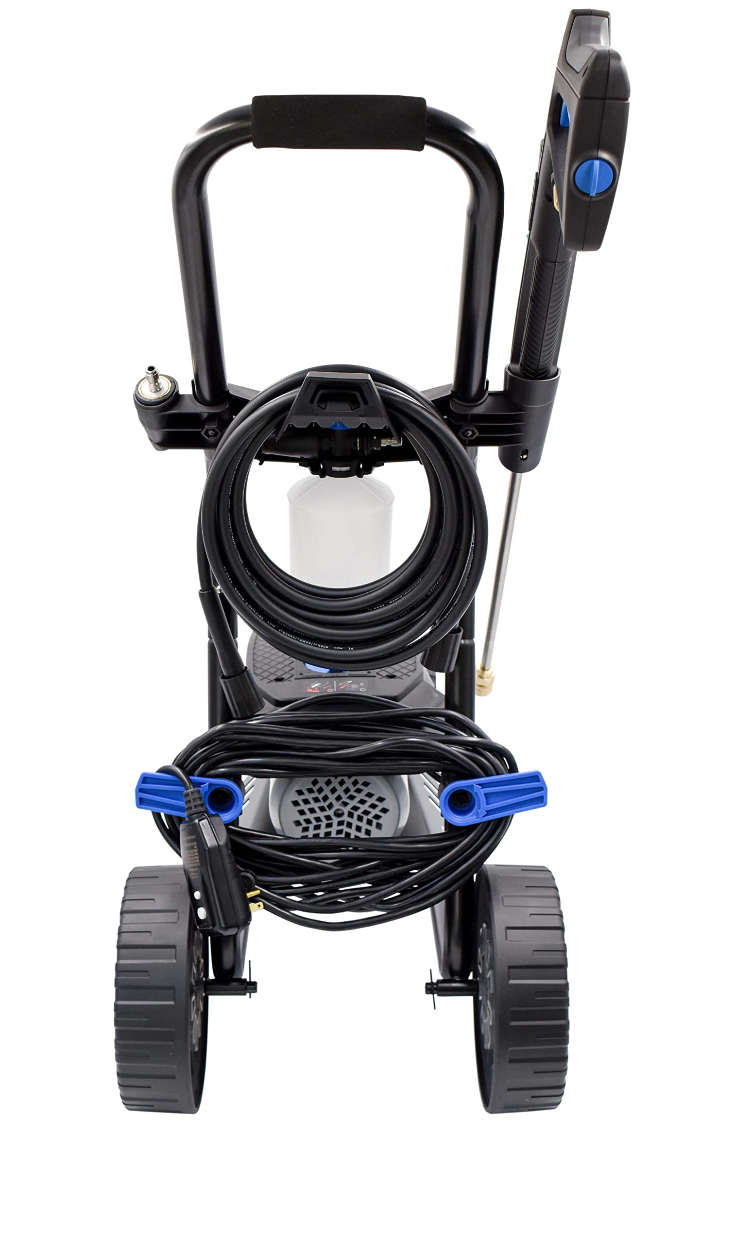 AR Blue Clean Maxx BMXP32300 Electric Pressure Washer - 2300 PSI, 1.5 GPM, 13 Amp, Portable High Pressure Cleaner with Quick Connect Accessories, 2-Wheel Trolley & Onboard Storage | Perfect for Car Washing, Driveway Cleaning, Deck & Patio Maintenance, Home Exterior Cleaning