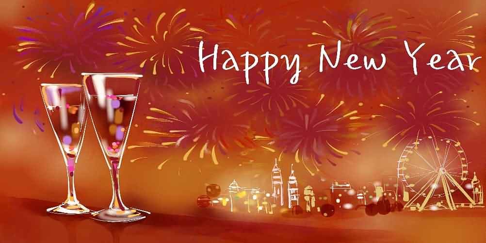 20x10ft Happy New Year Photography Backdrop - Computer Printed Party Background for New Year Celebrations, Events & Photo Shoots | XLX-201