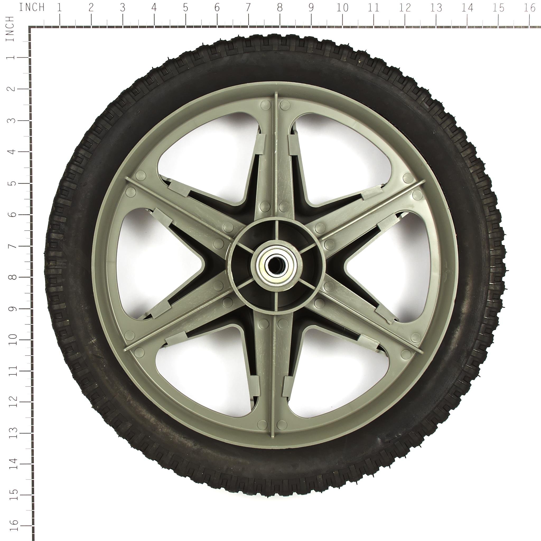 Briggs and Stratton 672801MA Replacement Wheel - 14 x 2 for Scotts Lawn Mowers | Durable Tractor & Riding Mower Parts for Outdoor Maintenance