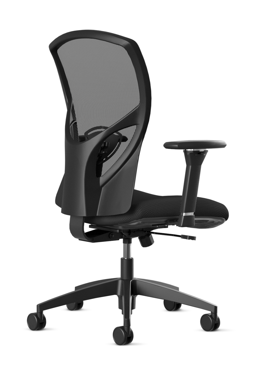 9 to 5 @nce Black Ergonomic High Back Office Chair - Adjustable Lumbar Support & Tilt Function for Comfortable 8-Hour Workdays, Perfect for Home Office, Gaming Desk, and Executive Workspaces