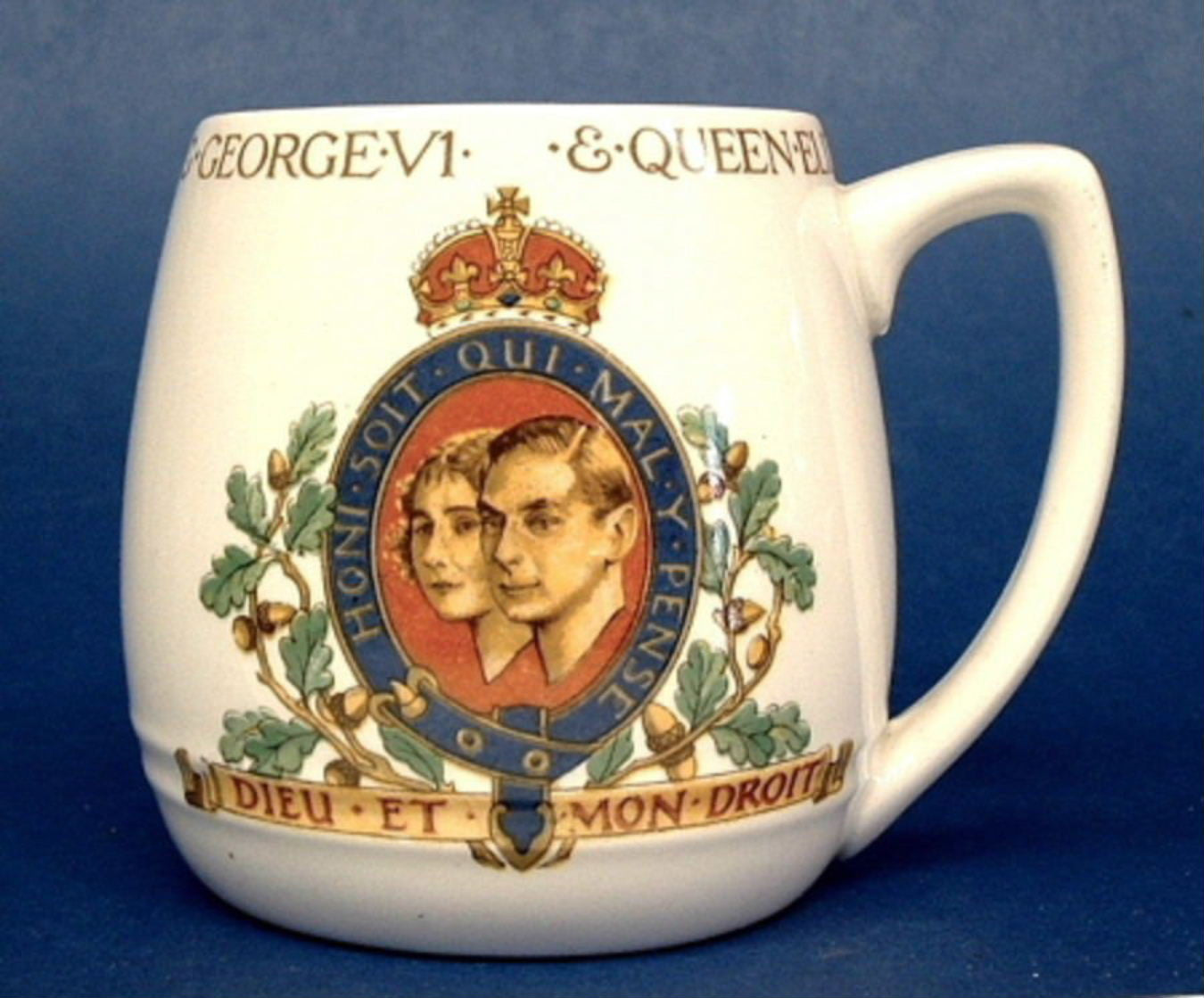 Vintage Coronation Mug King George VI & Queen Elizabeth 1937 - Collectible Royal Memorabilia for Tea & Display | Perfect for History Enthusiasts & British Monarchy Fans
