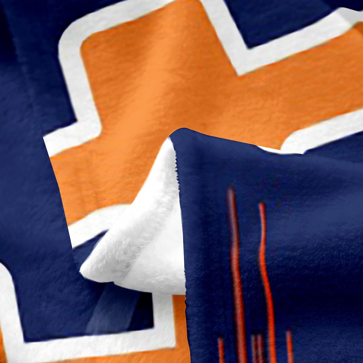 Custom Name Football Fleece Blanket - American Football Flannel Throw Blanket 60x80 Inches - Personalized NFL Team Blanket for Bed, Couch & Game Day - Soft Football Helmet Design Blanket for Sports Fans (Chicago Bears Theme) - Perfect for Bedroom, Living Room & Tailgating Parties