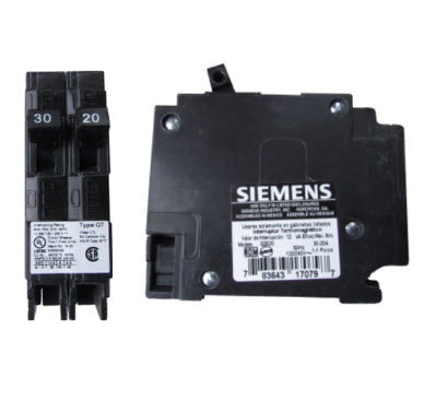 Siemens Q3020 1P 30A/20A 120V Circuit Breaker - Perfect for Residential & Commercial Electrical Panels