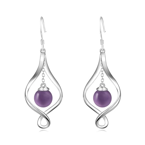 Silver Amethyst earrings