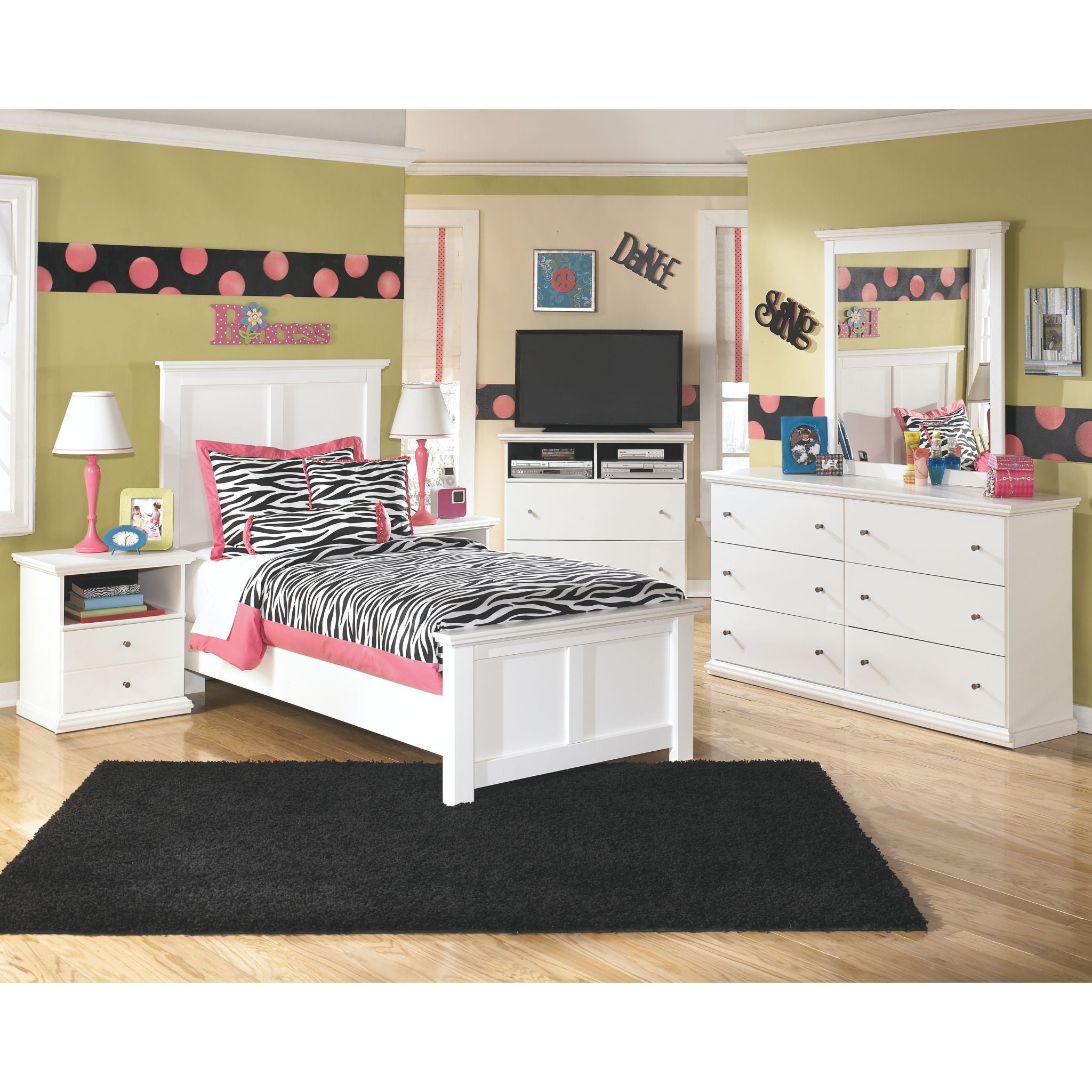 Bostwick Shoals Panel Bed - Queen Size White Wooden Bed Frame for Bedroom - Perfect for Modern, Farmhouse & Coastal Home Decor