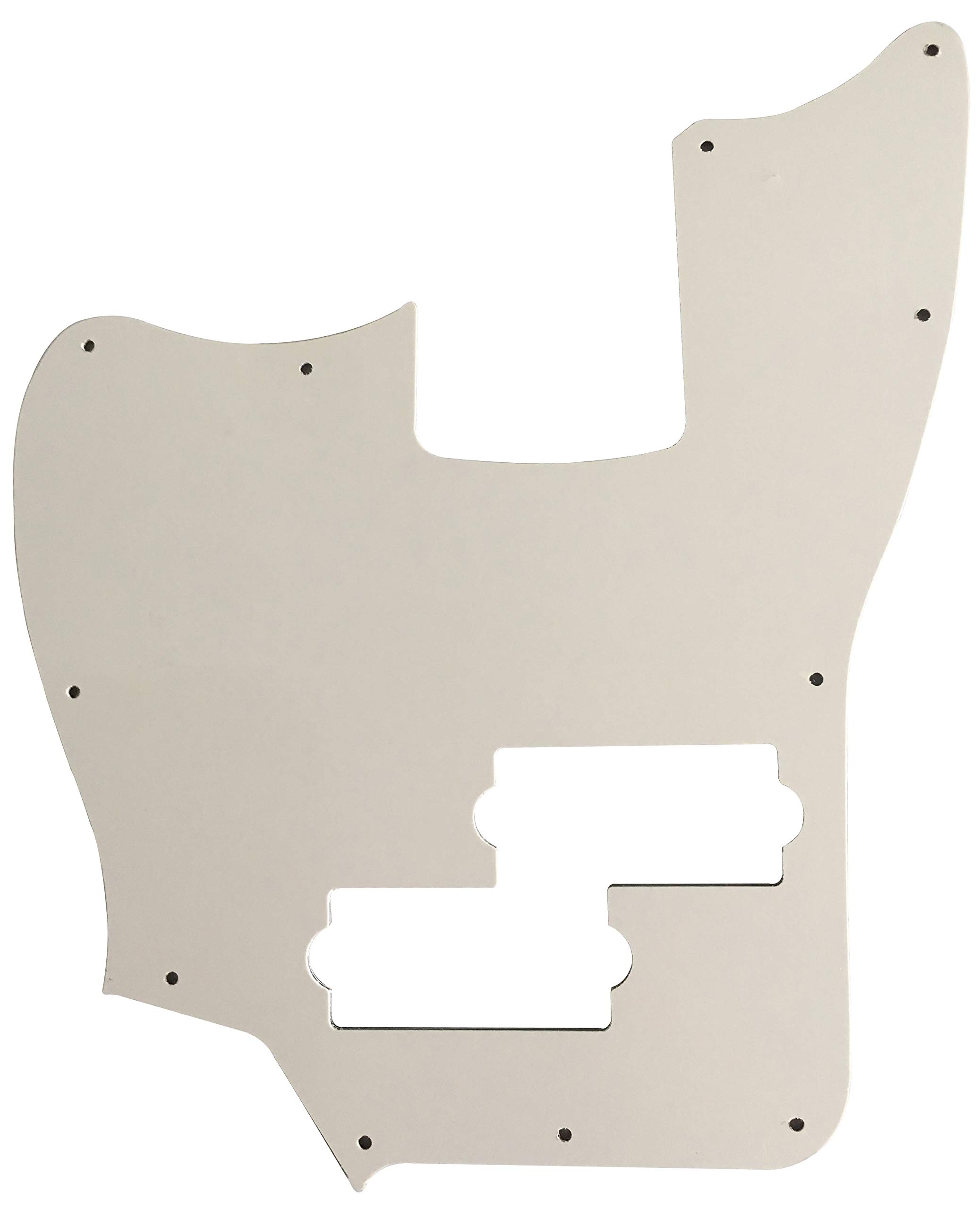 Electric Guitar Pickguard for Squier Jaguar Bass Special SS Short Scale - 4 Ply White Pearl Replacement Pickguard | Perfect for DIY Guitar Upgrades & Modifications