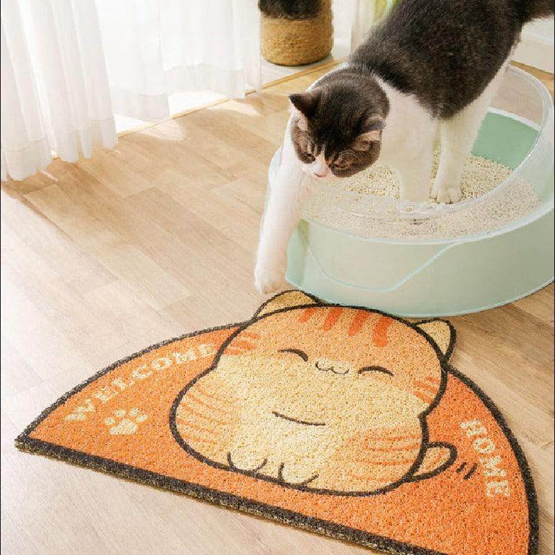 Premium Cat Litter Mat for Litter Control - Non-Slip Waterproof Pet Carrier Mat, Traps Litter & Protects Floors - Ideal for Cat Owners, Multi-Surface Use in Homes & Vehicles (Model 848794275822)