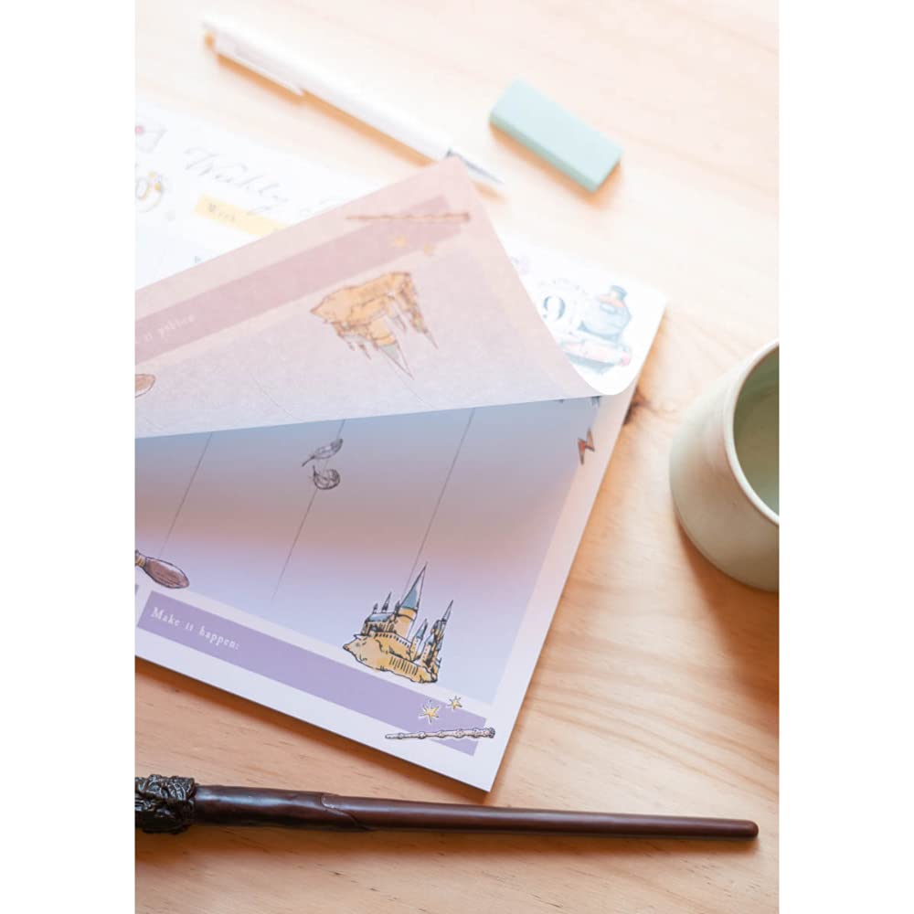 Erik Official A4 Harry Potter Desk Pad with Daily Weekly Monthly Calendar - Perfect for Office, School, and Home Organization