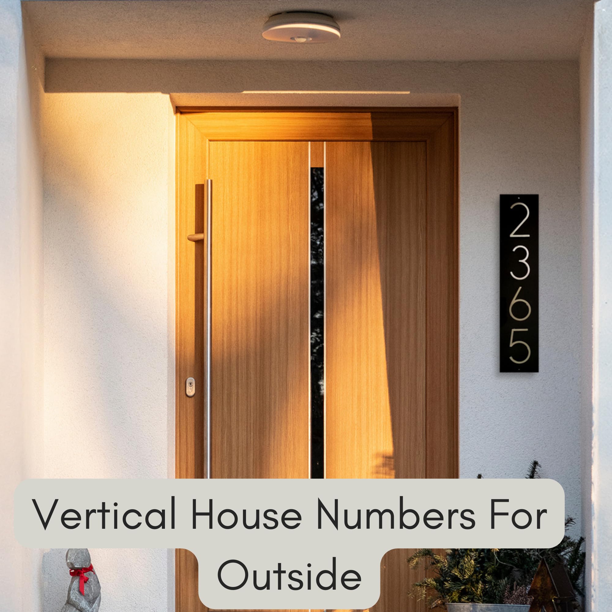 Modern Metal House Numbers for Outside - Durable Address Sign Plaque for Home & Mailbox - Perfect for Front Door, Porch, and Garden Decor