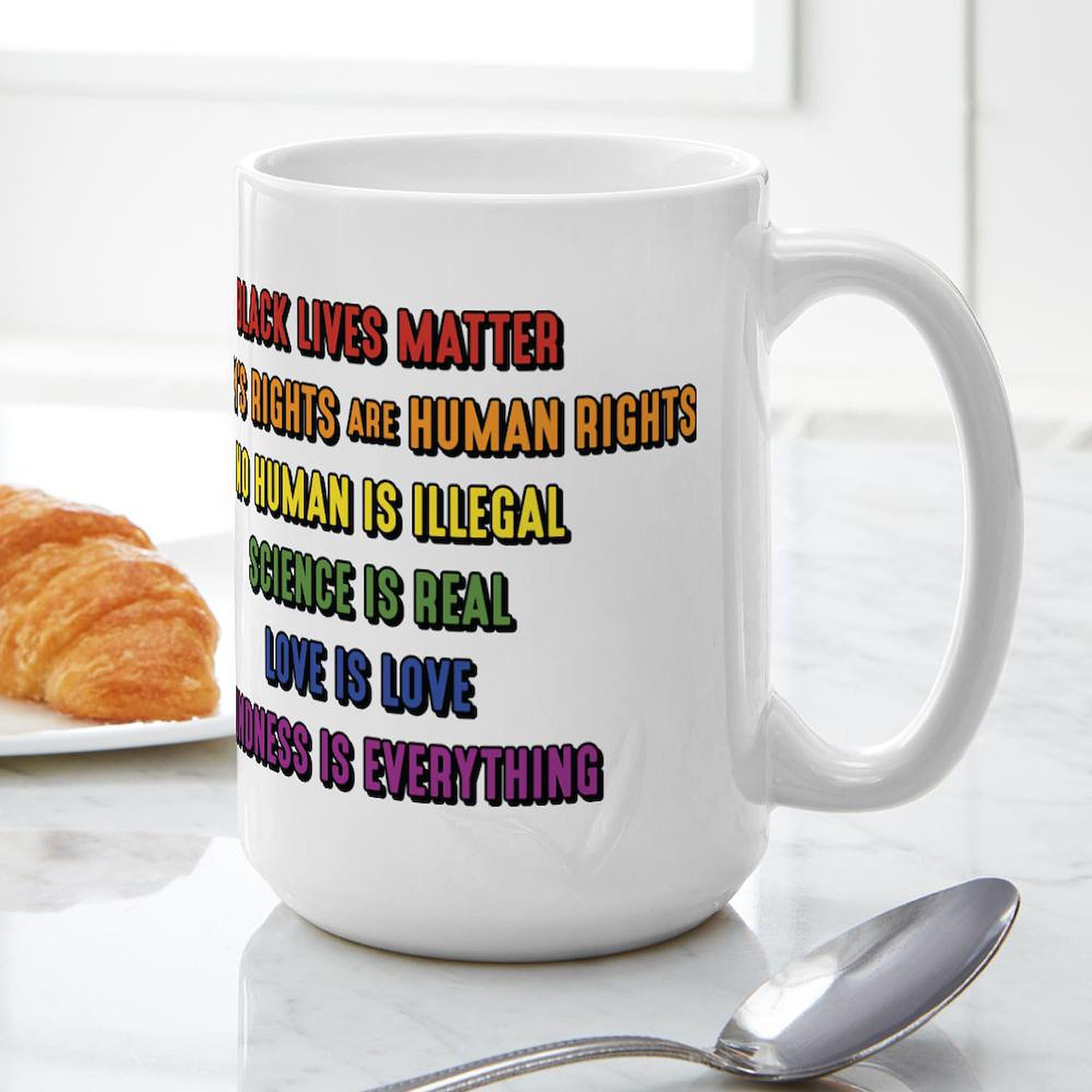 The Truth 15 oz (444 ml) Ceramic Coffee Mug - Funny & Inspirational Quotes - Perfect for Home, Office & Gifts