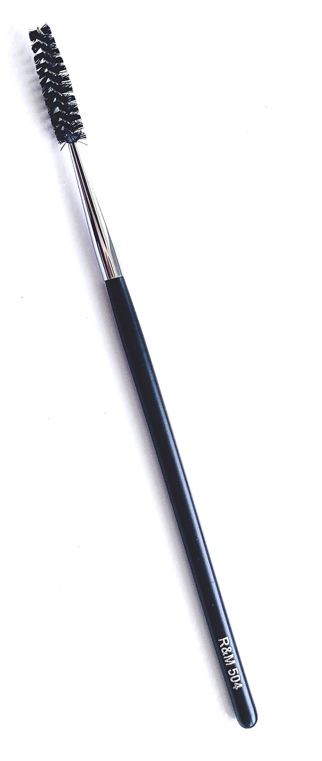 R&M 504 Essential Lash & Brow Grooming Brush - Professional Spoolie Wand for Eyebrow Shaping & Mascara Application - Perfect for Daily Makeup Routine & Salon Use
