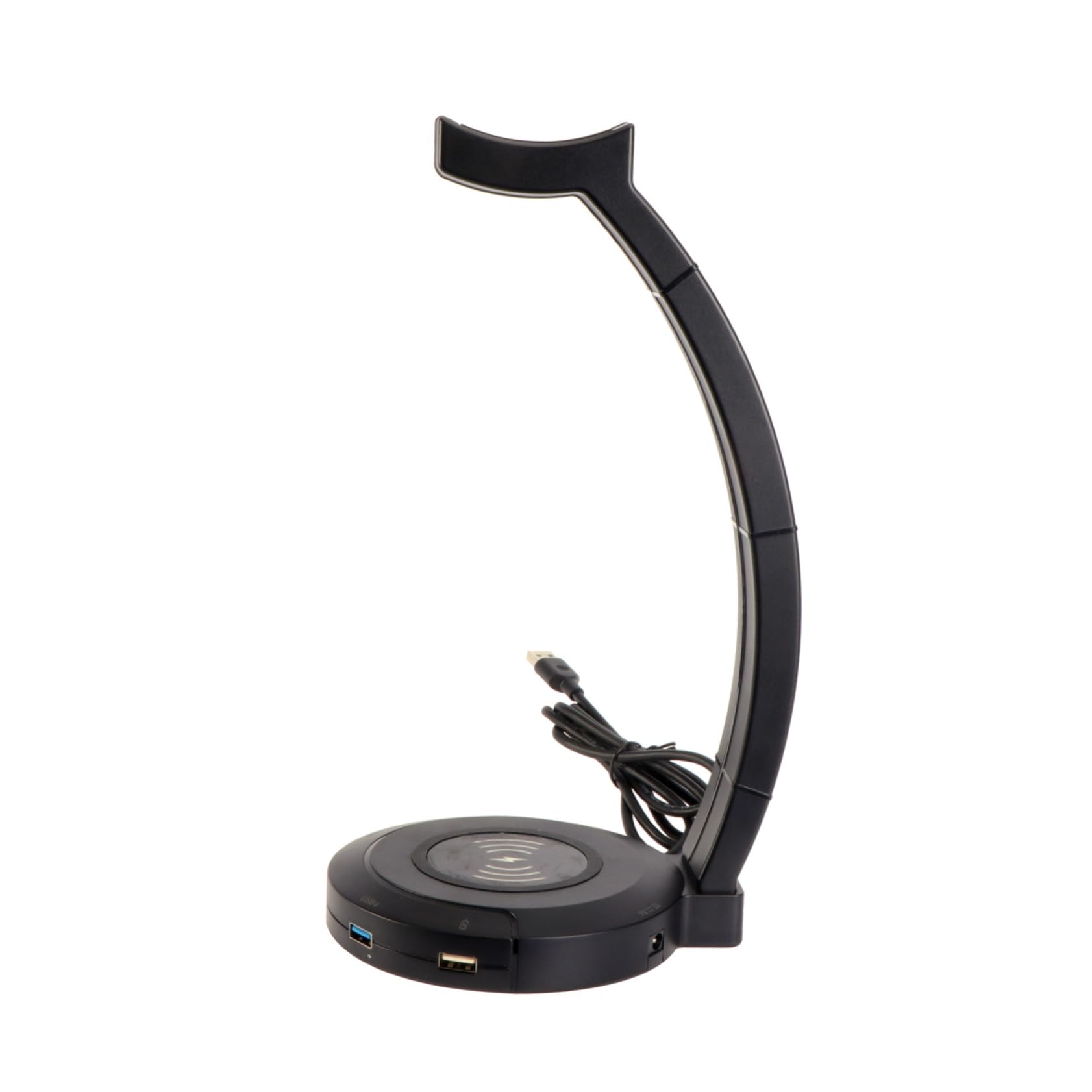 HemoBllo Gaming Headphone Stand with Charging Station - Compact Desktop Headset Holder for Gamers & Office Use - Perfect for Gaming Setup, Workstation Organization & Phone Charging