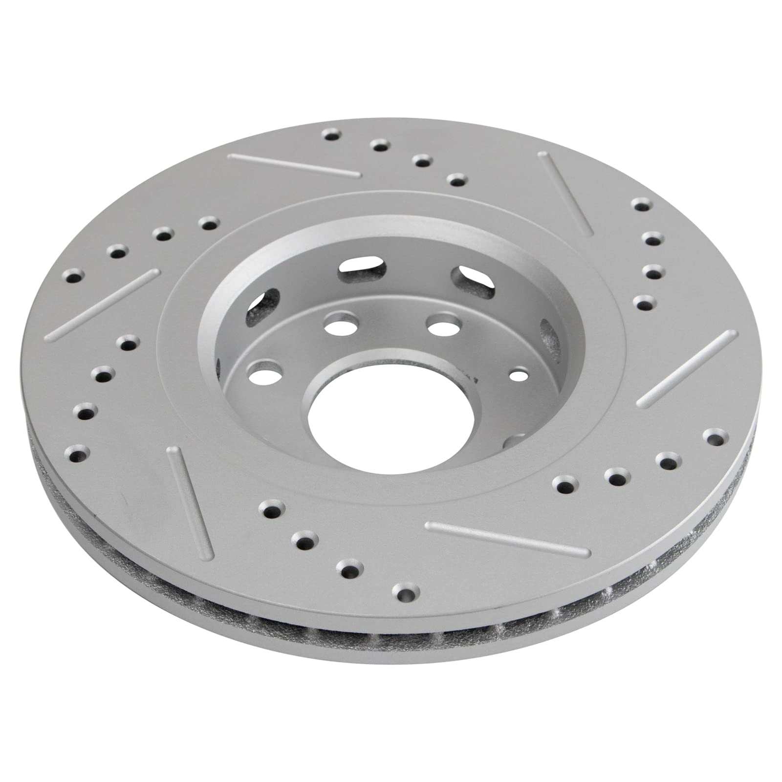 TRQ High-Performance Front Brake Rotor & Semi-Metallic Pad Kit with Chemicals - Perfect for Daily Commuting, Highway Driving & Performance Upgrades