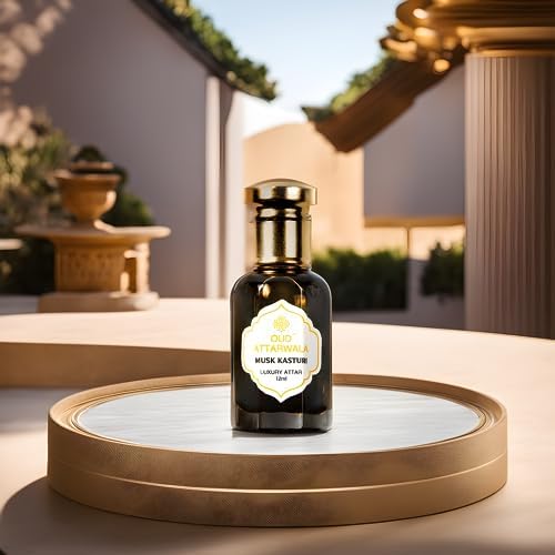 Premium Musk Kasturi Attar (12ml) - Long Lasting Roll On Perfume Oil | Alcohol-Free Unisex Fragrance | Authentic Arabic Scent for Men & Women | Perfect for Daily Wear, Special Occasions & Gift Giving