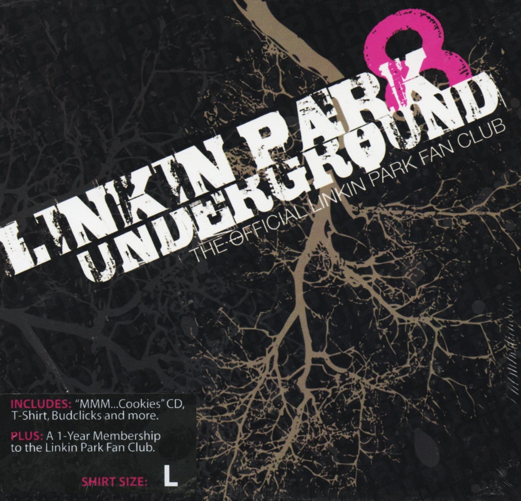 Linkin Park Underground 8 Fan Club Box Set - Exclusive Demos CD, XL T-Shirt, Collectible Patch, Signed Letter & Guitar Pick | Limited Edition Merchandise for Music Lovers & Rock Fans