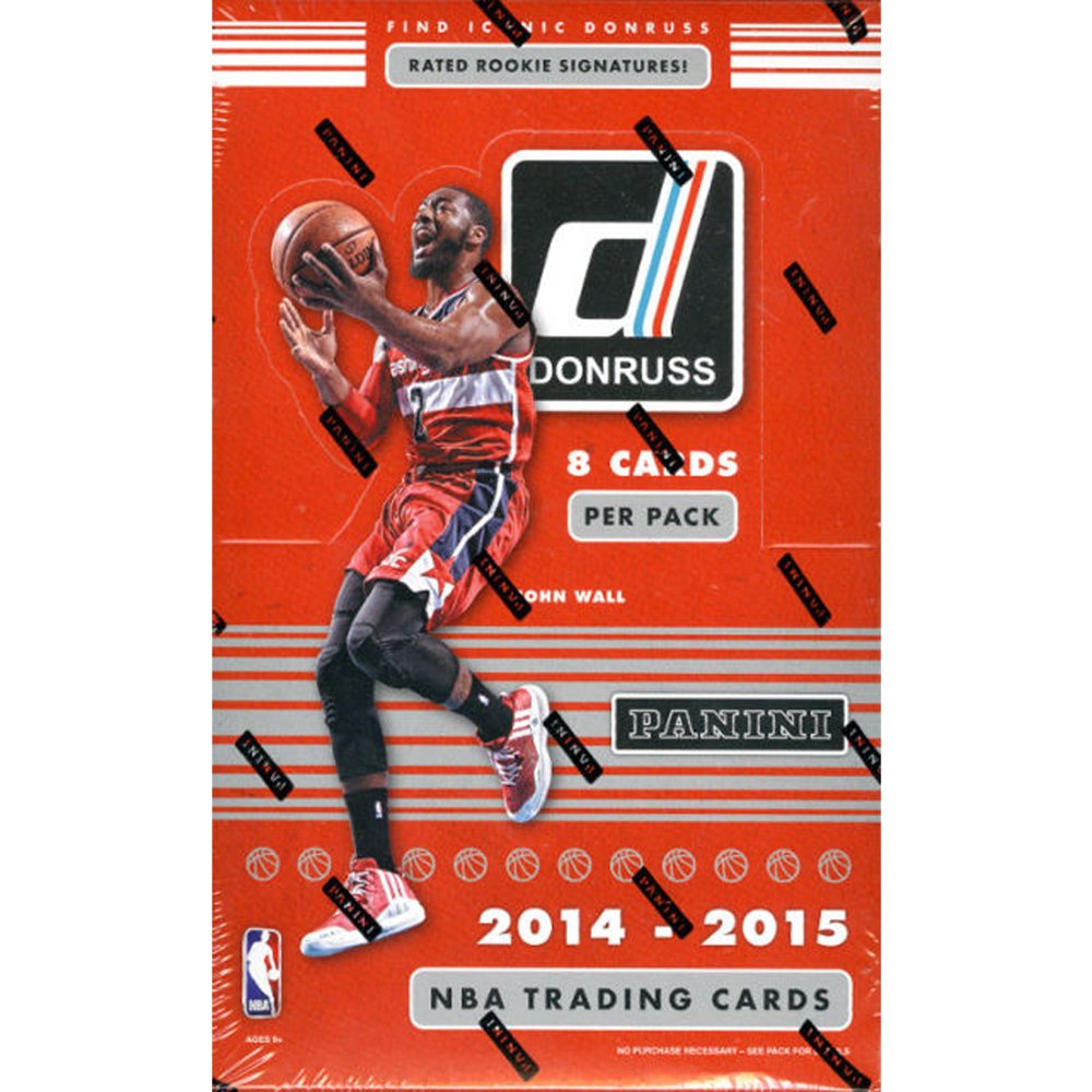 2014-15 Panini Donruss Basketball Hobby Box - 24 Packs with Autograph & Memorabilia Cards - Perfect for NBA Collectors & Card Investors - Great for Trading, Displaying, and Building Your Basketball Card Collection