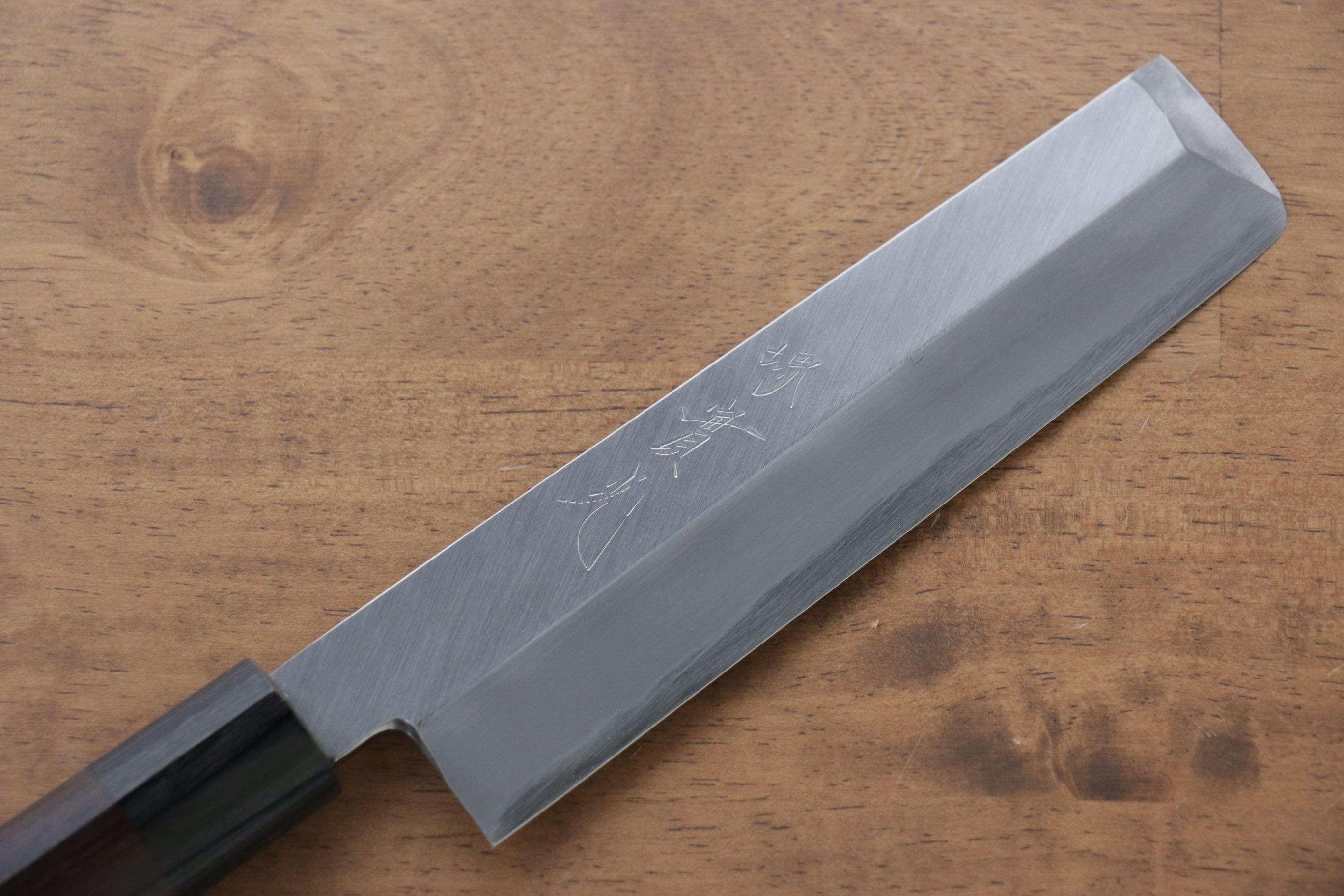Premium Jikko White Steel No.2 Usuba Japanese Chef Knife 165mm with Shitan Handle - Perfect for Sushi, Vegetables & Precision Cutting