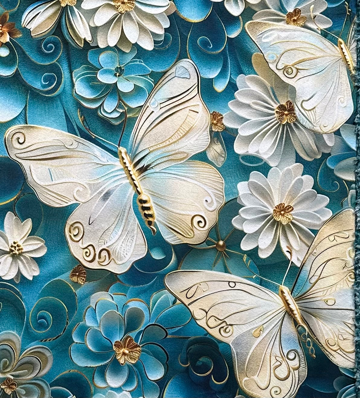 Butterflies on Misty Bayou - Premium 55x79 Inch Soft Minky Blanket for Bed, Sofa & Nursery - Ultra Cozy Throw Blanket for Women, Baby & Home Decor