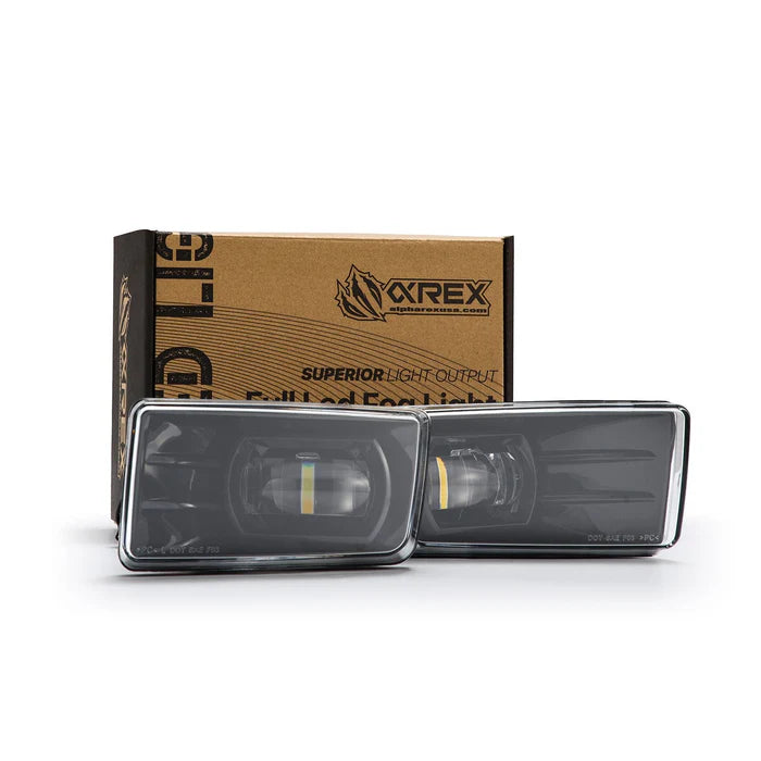2007-2013 Chevrolet Silverado & 2007-2014 Tahoe/Avalanche/Suburban (4x4 Package) Dual Color LED Projector Fog Lights - White/Amber DRL Daytime Running Lights for Off-Road & Night Driving