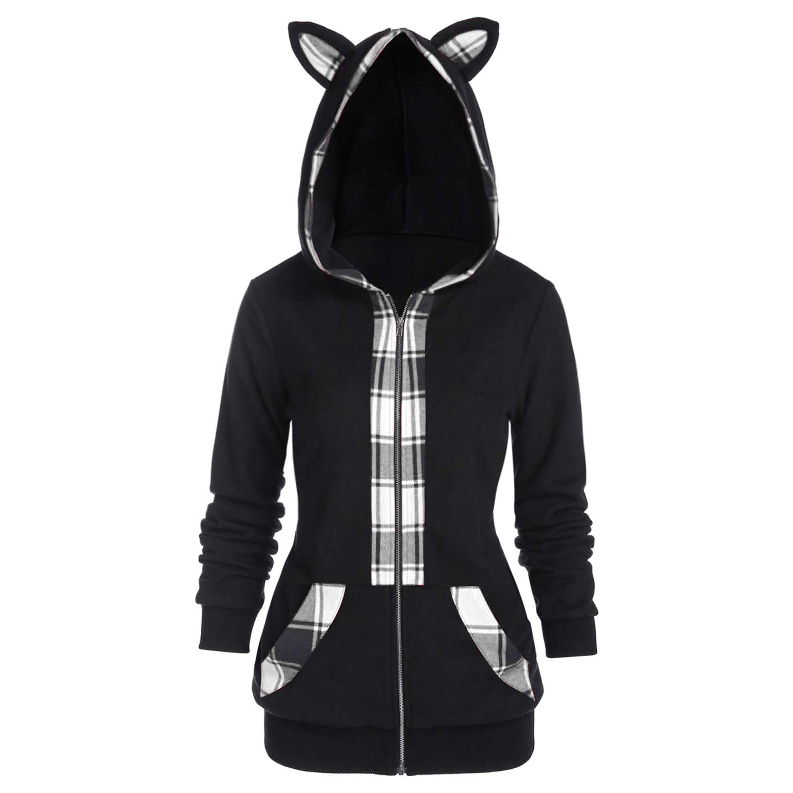 St. Patrick's Day Black Hoodie for Women - Oversized Pullover Sweatshirt, Cute Tracksuit Top, Soft Cotton Blend (White, XL) - Perfect for Parties, Festivals & Casual Wear