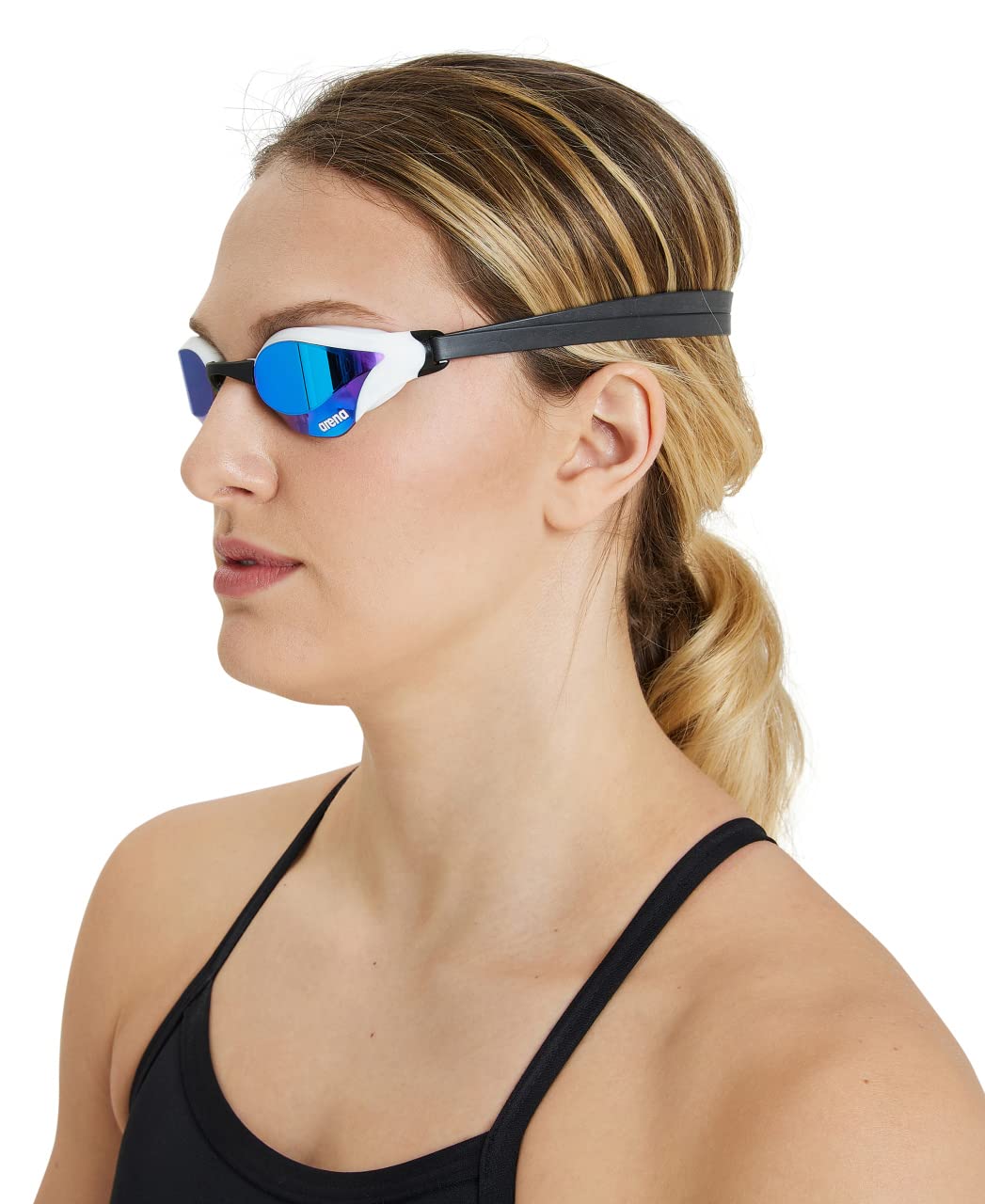 ARENA Unisex Cobra Core Swipe Anti-Fog Racing Swim Goggles for Men & Women - Polycarbonate Mirror/Non-Mirror Lens - Ideal for Competitive Swimming, Triathlons & Lap Training