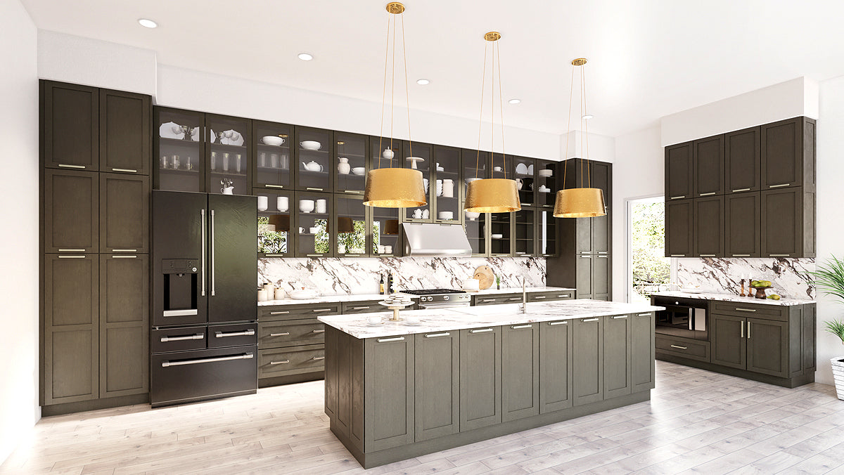 Hampton Pewter Cabinet Sample - Premium Kitchen & Bathroom Cabinet Finish for Modern Home Decor