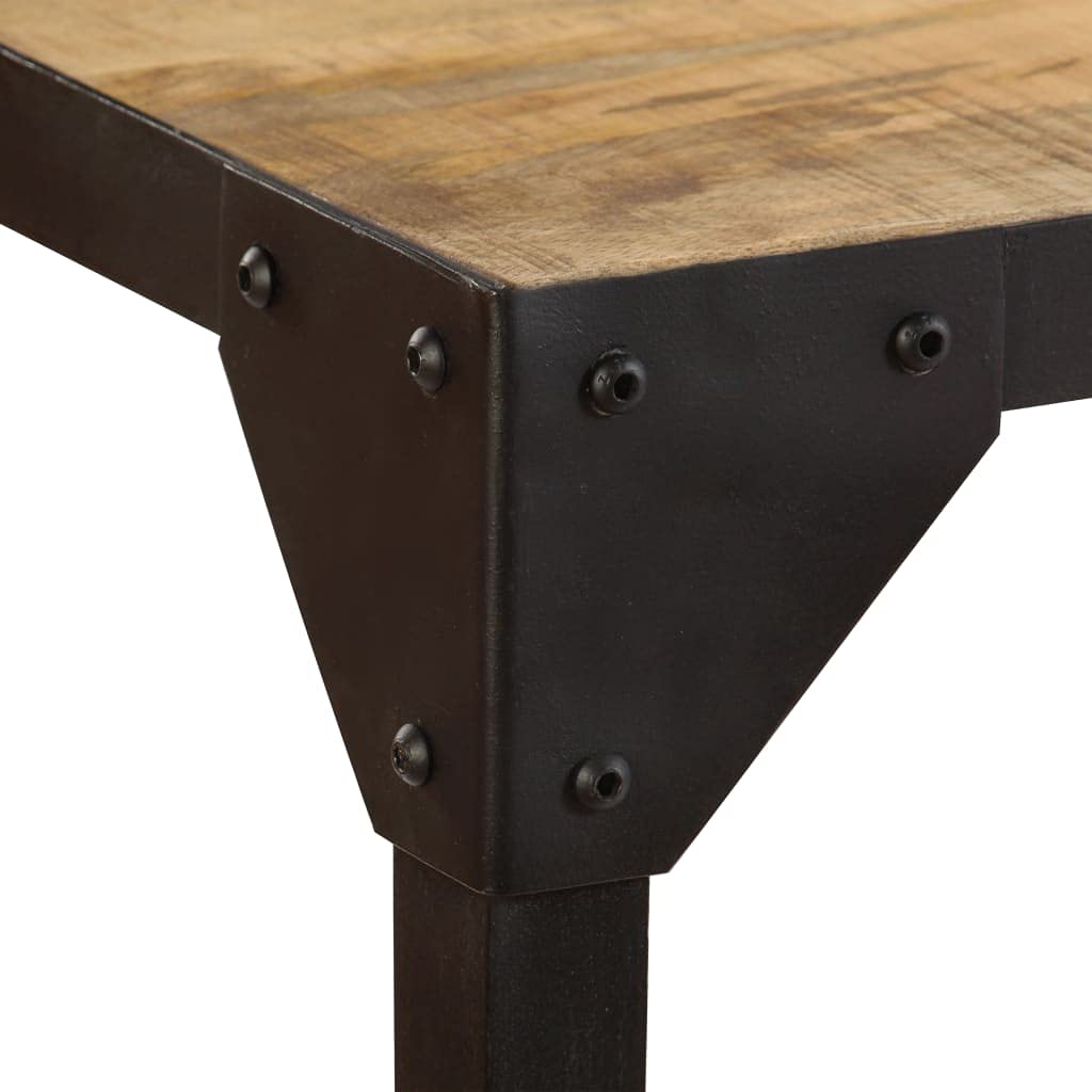 Premium Solid Mango Wood Round Pub Table - 55.1