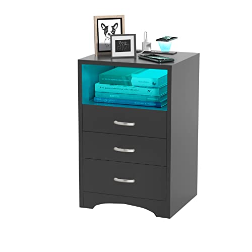 Black-with Led Lights