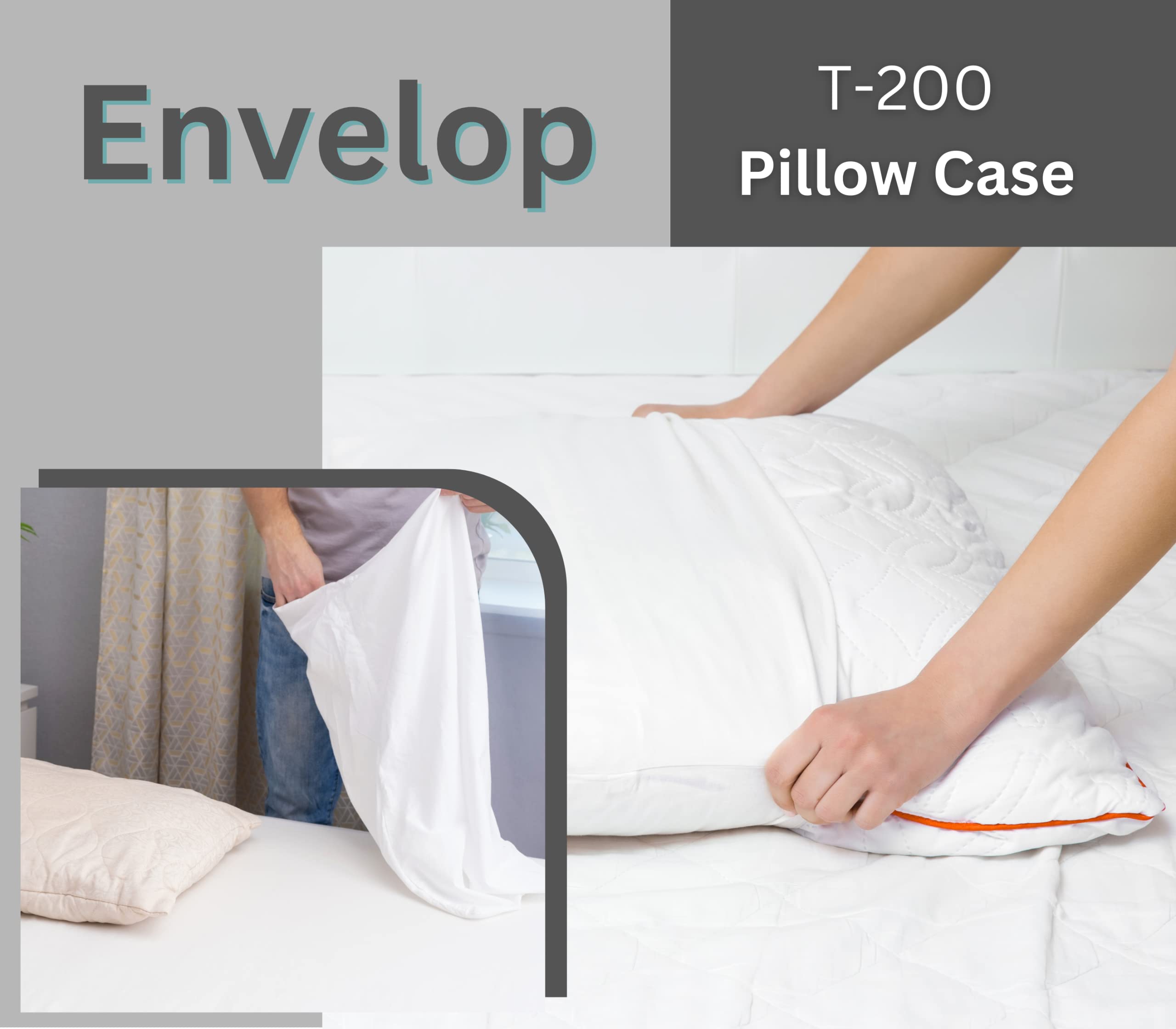 Queen Size 6-Piece Bed Sheet Set - 6 Flat Sheets (90x110 Inches) & 6 Fitted Sheets (60x80+14 Inches) with 12 Pillowcases - Premium T-200 Percale Wave Hotel Quality Bedding - Soft, Breathable & Wrinkle-Resistant - Perfect for Home, Hotel, or Airbnb Use