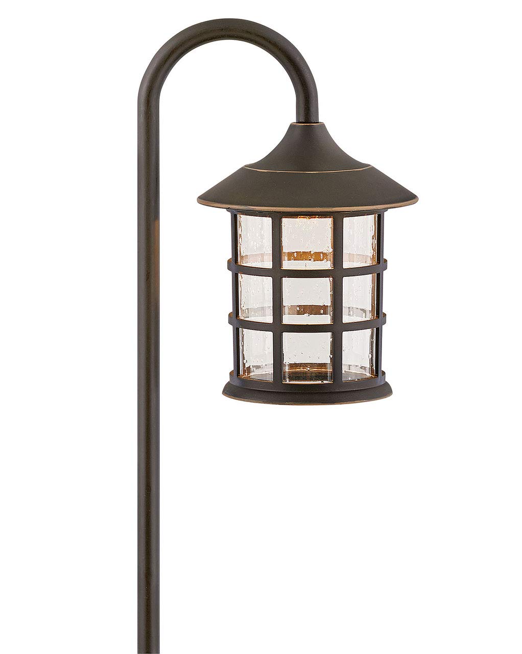 Hinkley Freeport Coastal Elements LED Path Light - Low Voltage Outdoor Lighting, Composite Material, New England Design, Clear Seedy Glass, Fade Resistant Oil Rubbed Bronze Finish - Perfect for Garden Walkways, Driveways and Coastal Landscapes