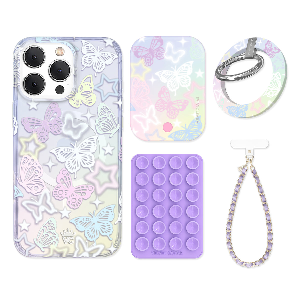 Butterfly Fantasy iPhone Case with Grip - Stylish & Protective Phone Cover for iPhone 11/12/13/14/15 - Perfect for Everyday Use, Travel & Outdoor Activities