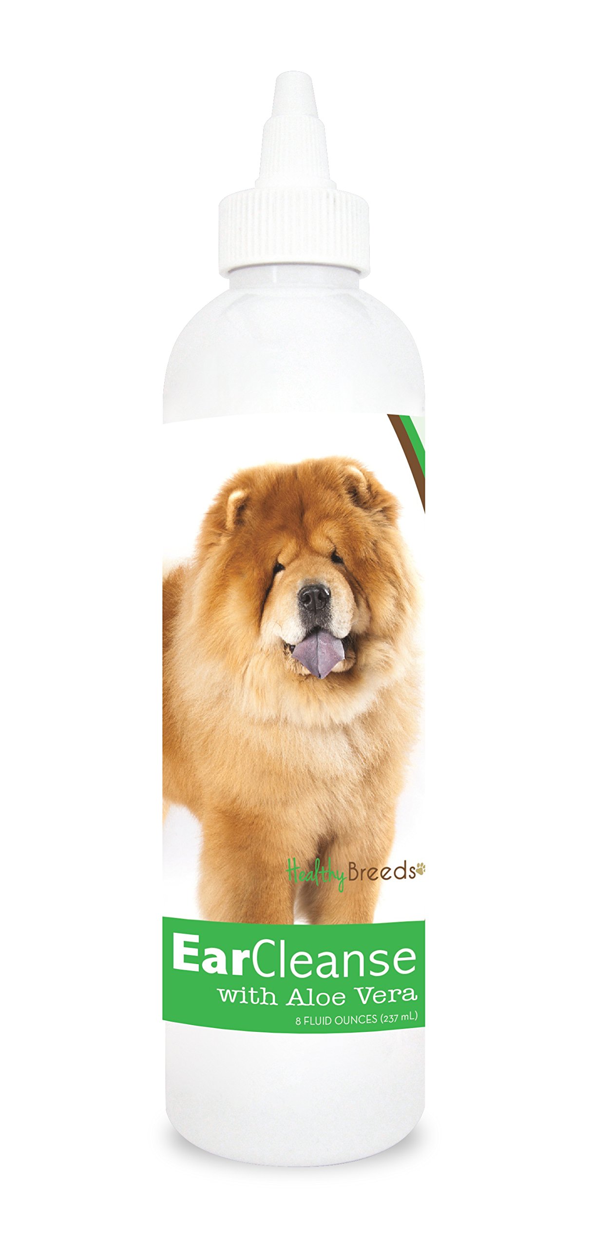 Healthy Breeds Chow Chow Ear Cleanse with Aloe Vera & Cucumber Melon - 8 oz Soothing Dog Ear Cleaner for Itch Relief & Odor Control | Gentle Formula for Regular Cleaning & Infection Prevention