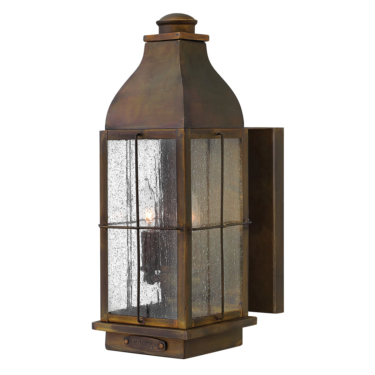 Bingham Small/Medium/Large Wall Lantern with Sienna Finish - Outdoor Lighting for Porch, Patio, and Garden Decor