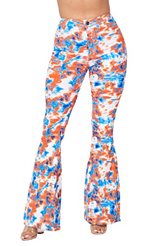 Orange Blue Tie Dye
