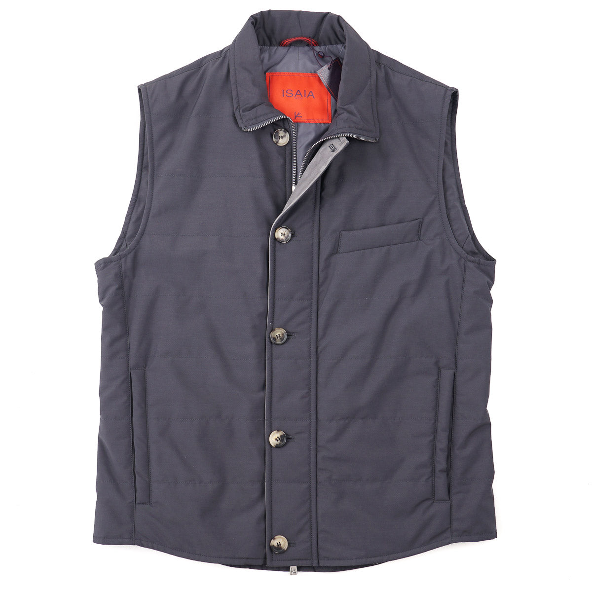 Isaia 150s Storm System Wool Vest for Men - Premium Italian Wool, Water-Resistant, Lightweight & Warm - Perfect for Business, Travel & Outdoor Activities