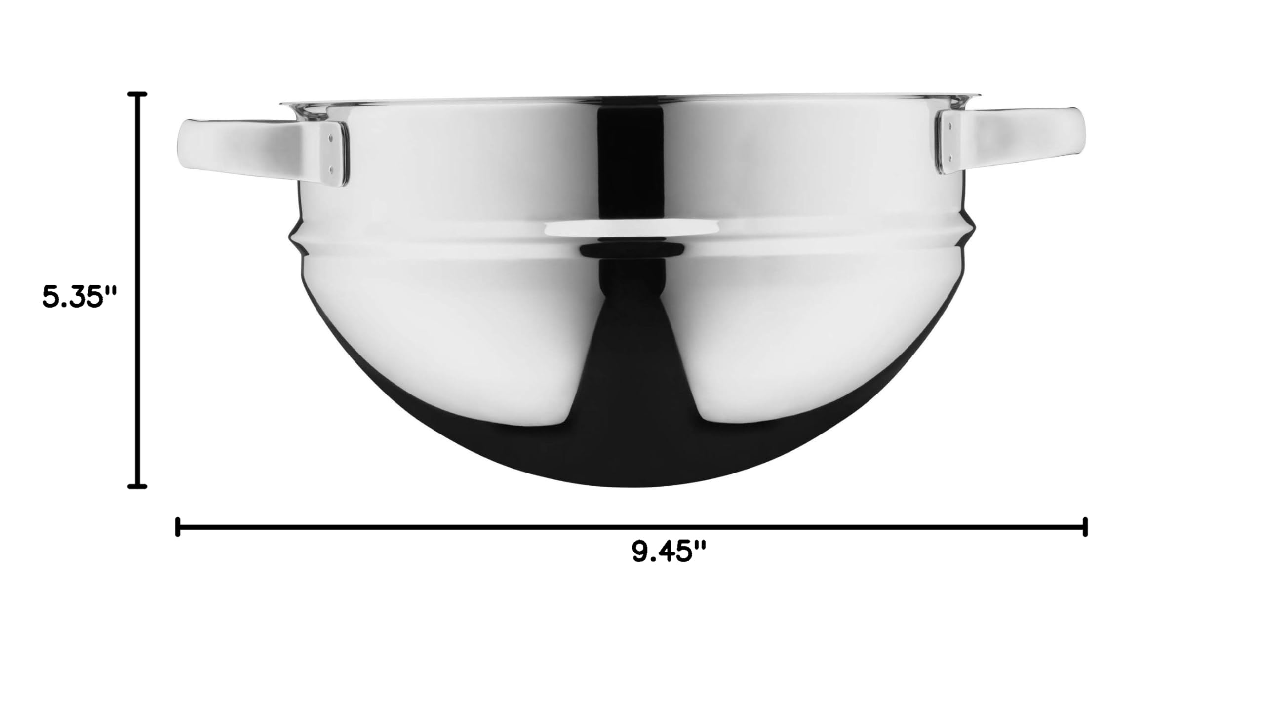Premium WMF 20cm Stainless Steel Mixing Bowl & Water Bath - 18/10 Rustproof Cromargan, Dishwasher & Oven Safe, Acid-Resistant for Baking, Cooking & Food Prep - Perfect for Chefs & Home Kitchens
