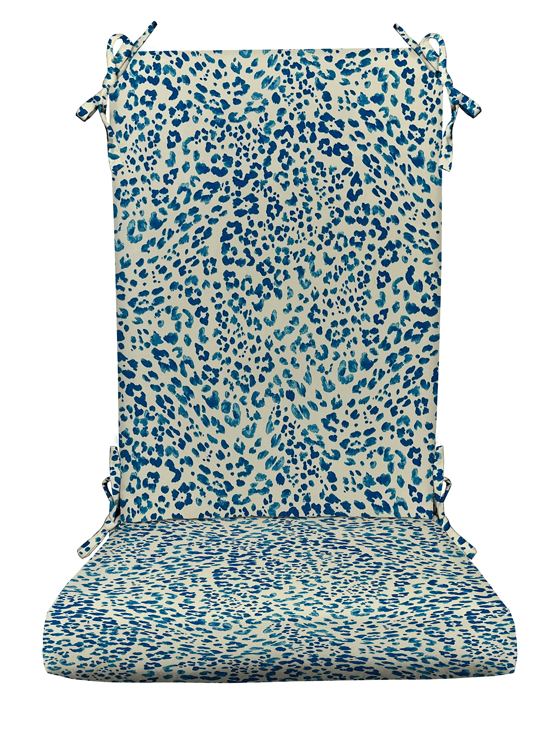 RSH Décor Indoor Outdoor Foam Rocker Rocking Chair Cushion Pad - Large Size, Sunny Spot Blue - Comfortable Seat Cushion for Porch, Patio, Garden & Nursery Rocking Chairs