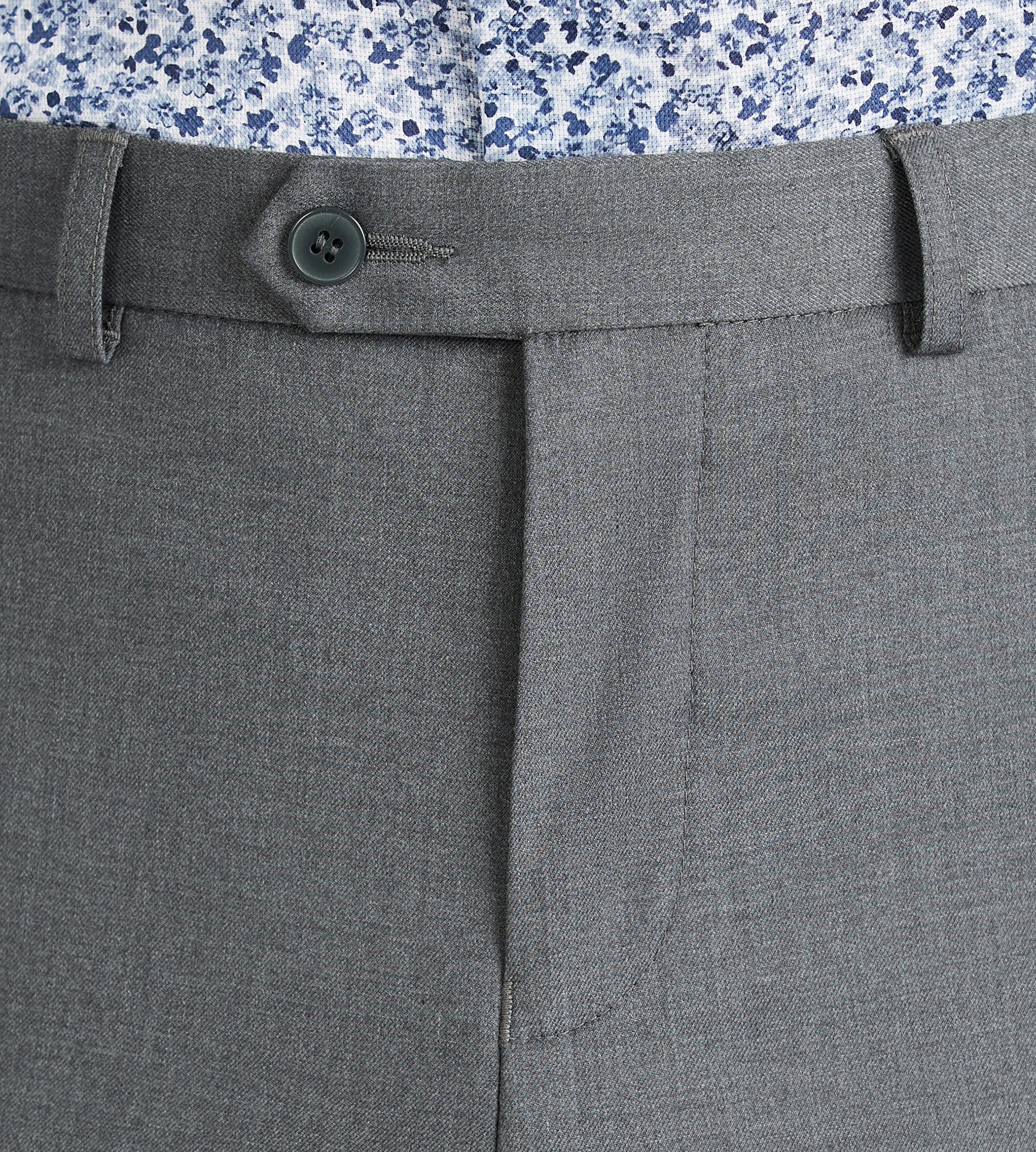 Modern Fit Solid Suit Pants for Men - Slim Tailored Dress Pants for Business, Office & Formal Occasions