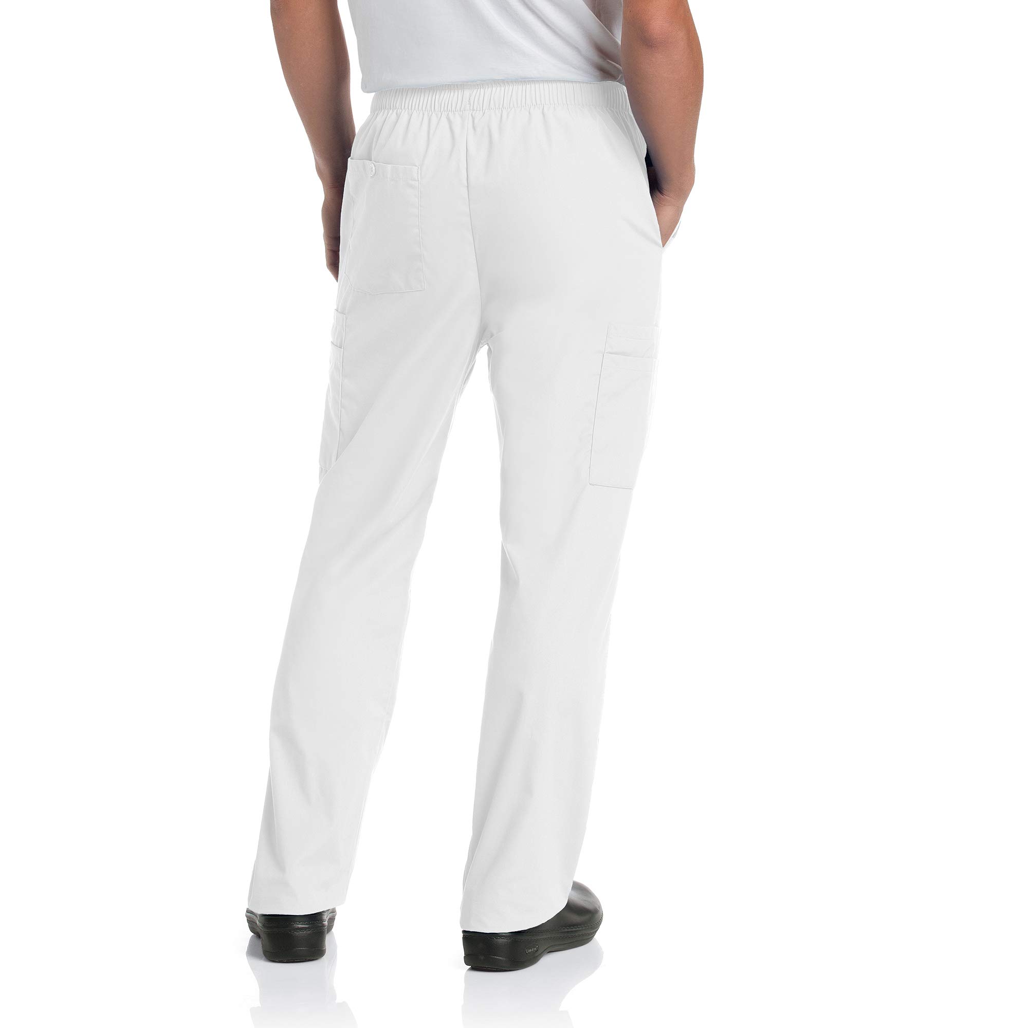 Landau Essentials 8550 White Twill MSH Lab Coat - Premium Medical Scrubs for Doctors & Nurses - Comfortable & Durable for Hospital & Clinic Use